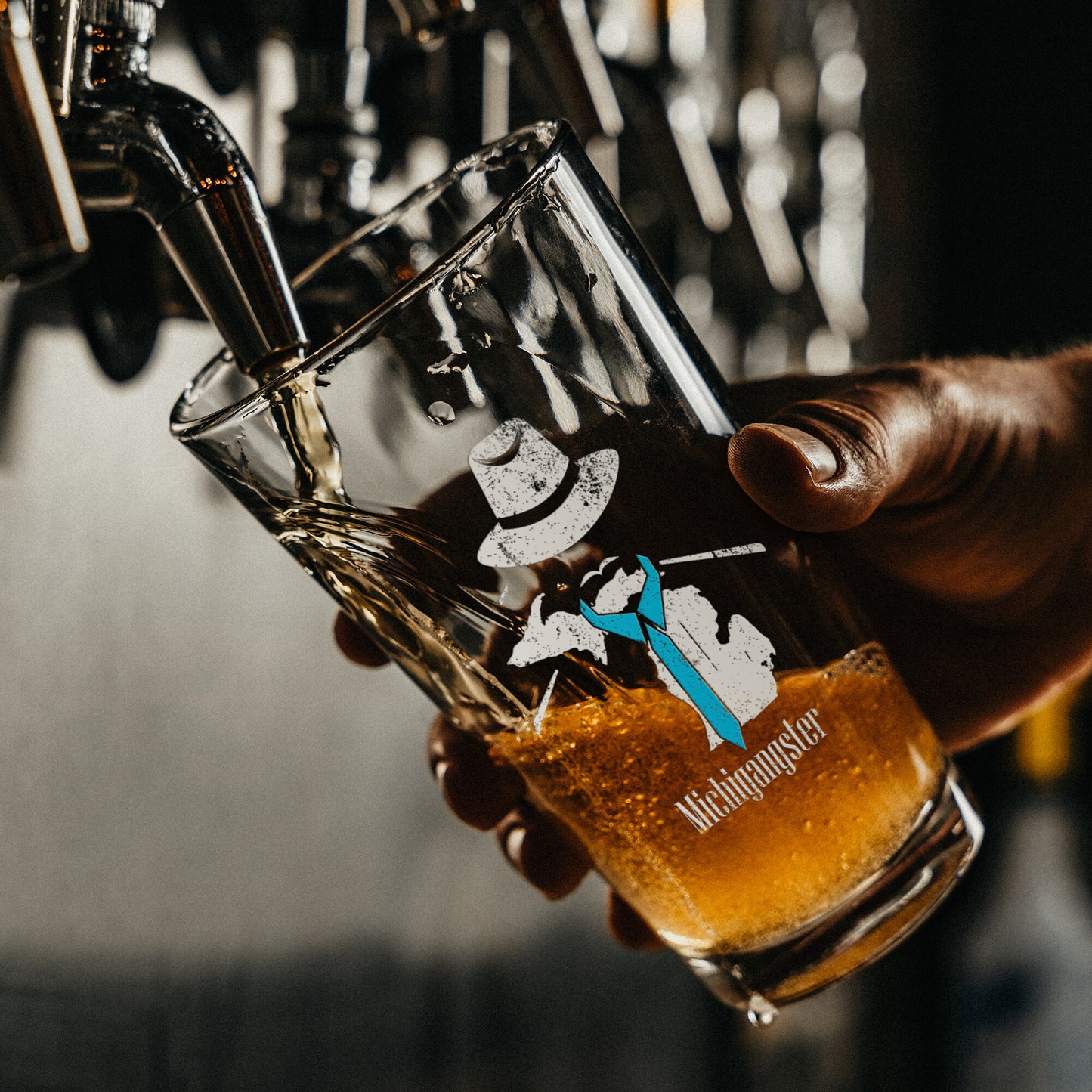 Michigangster Beer Glass