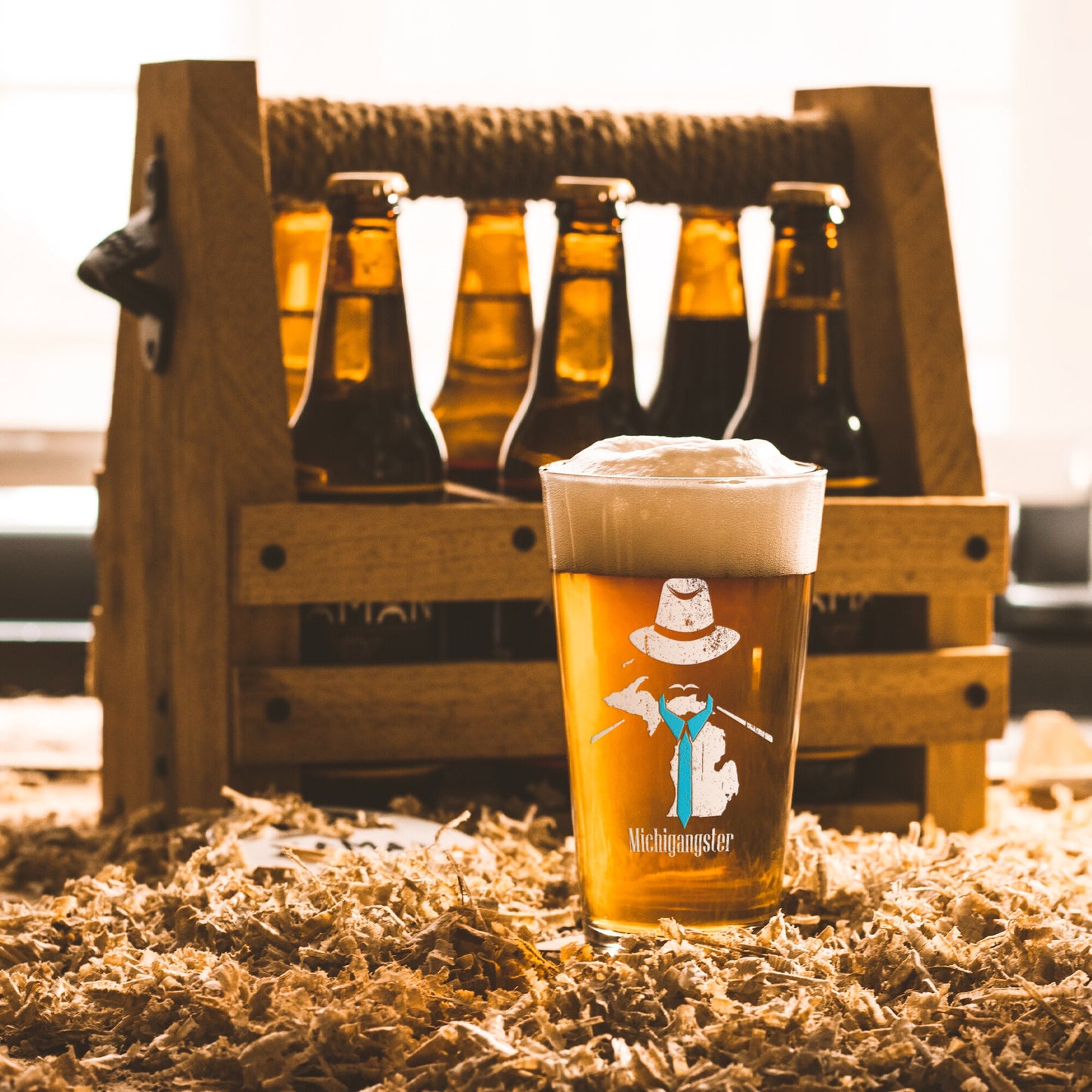 Michigangster Beer Glass