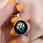 Michigan Dogman Footprint Necklace
