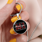 Buffalo Plaid MI Necklace