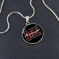 Buffalo Plaid MI Necklace