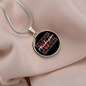 Buffalo Plaid MI Necklace