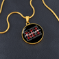 Buffalo Plaid MI Necklace