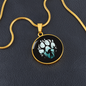 Michigan Dogman Footprint Necklace