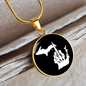 Middle Finger Michigan Necklace