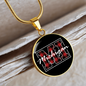 Buffalo Plaid MI Necklace