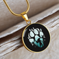 Michigan Dogman Footprint Necklace