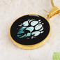 Michigan Dogman Footprint Necklace