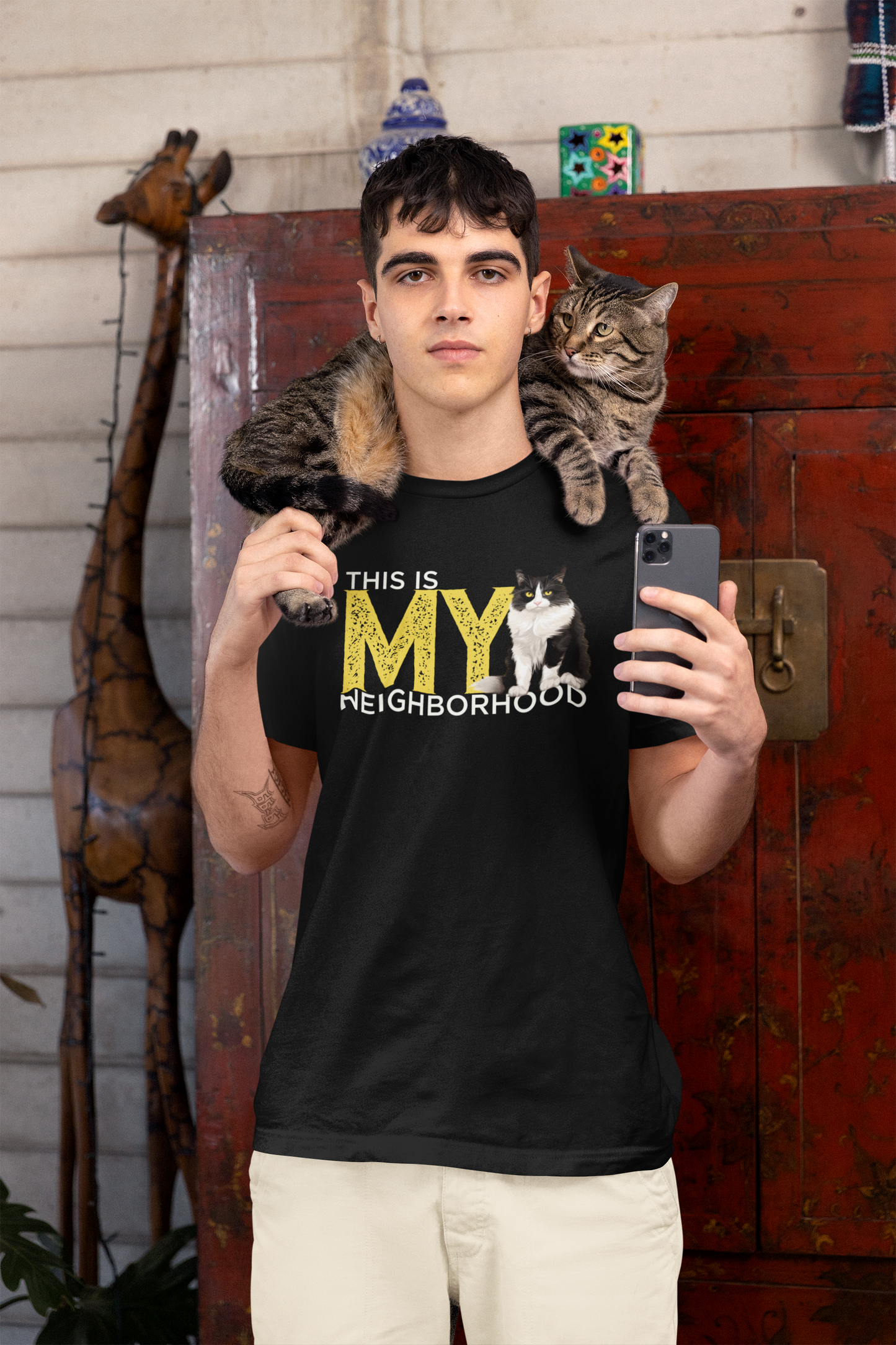 This is MY Neighborhood Shirt - Nick the Cat