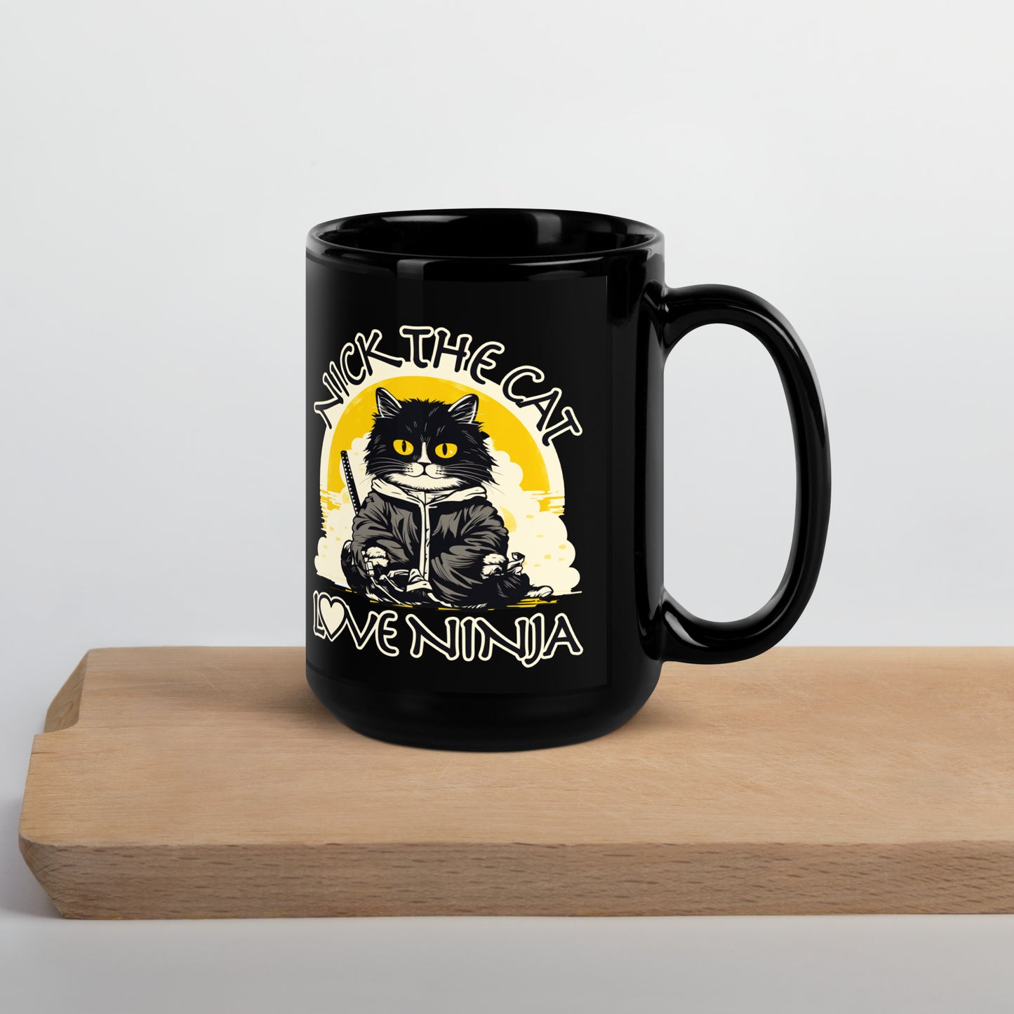 Love Ninja Mug - Nick the Cat