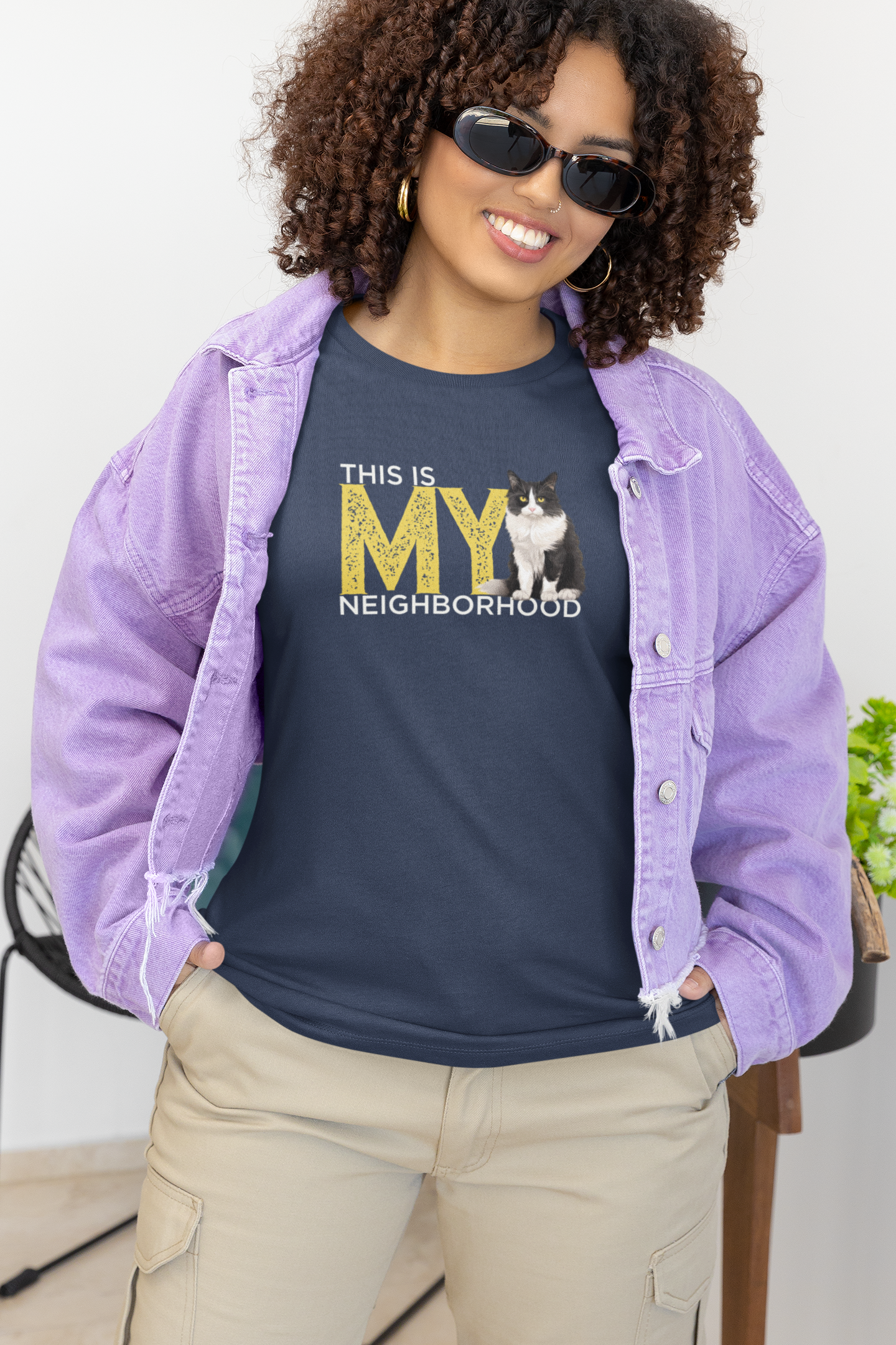 This is MY Neighborhood Shirt - Nick the Cat