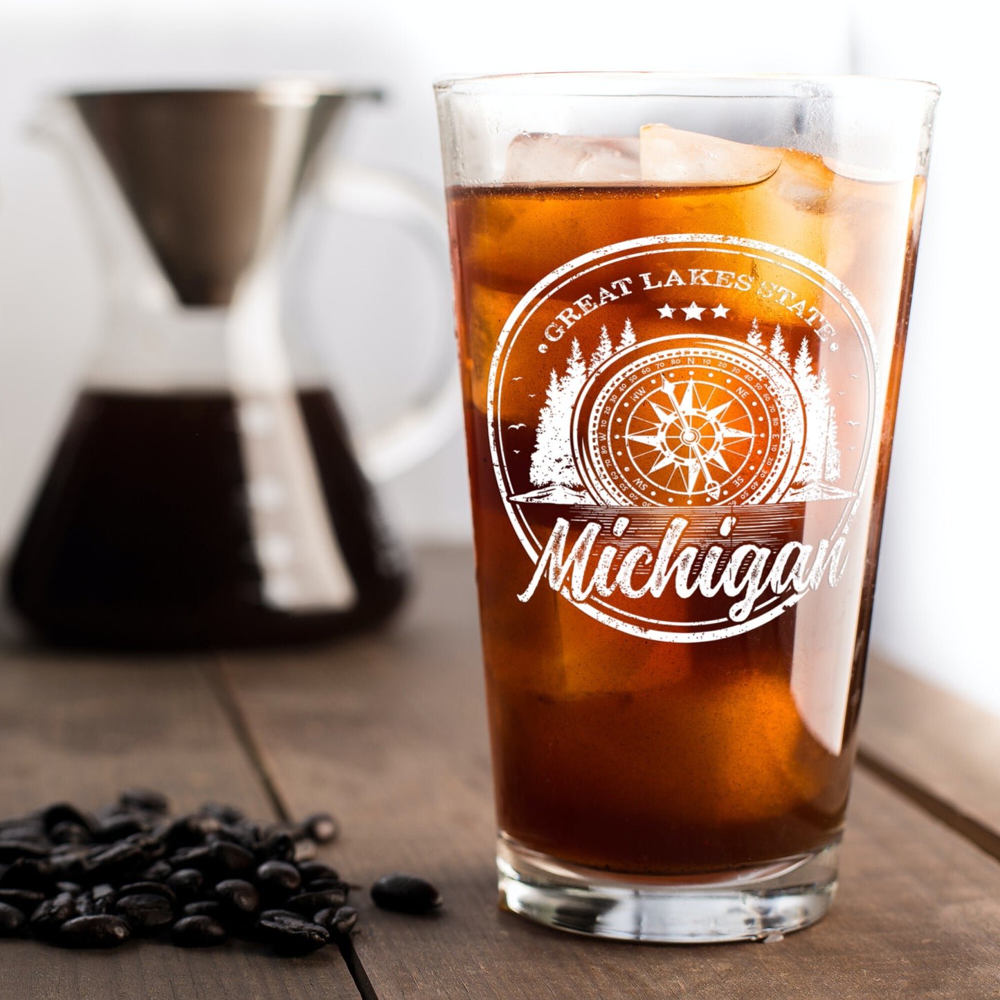 Compass Beer Glass
