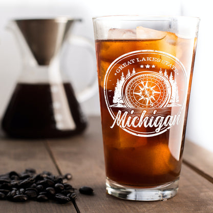 Compass Beer Glass