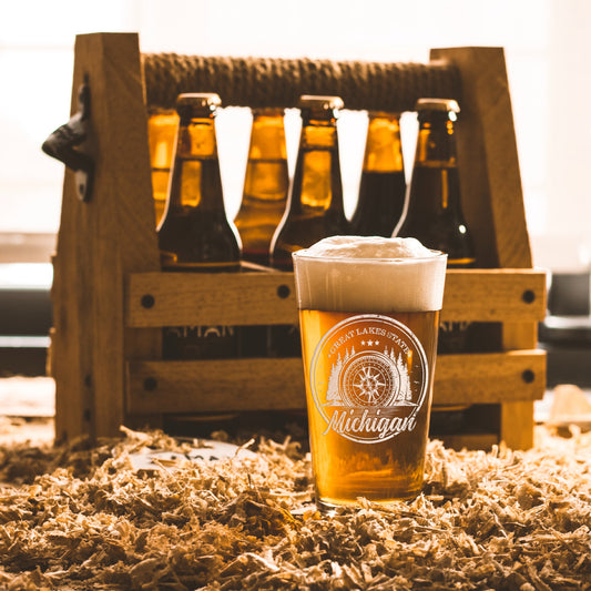 Compass Beer Glass