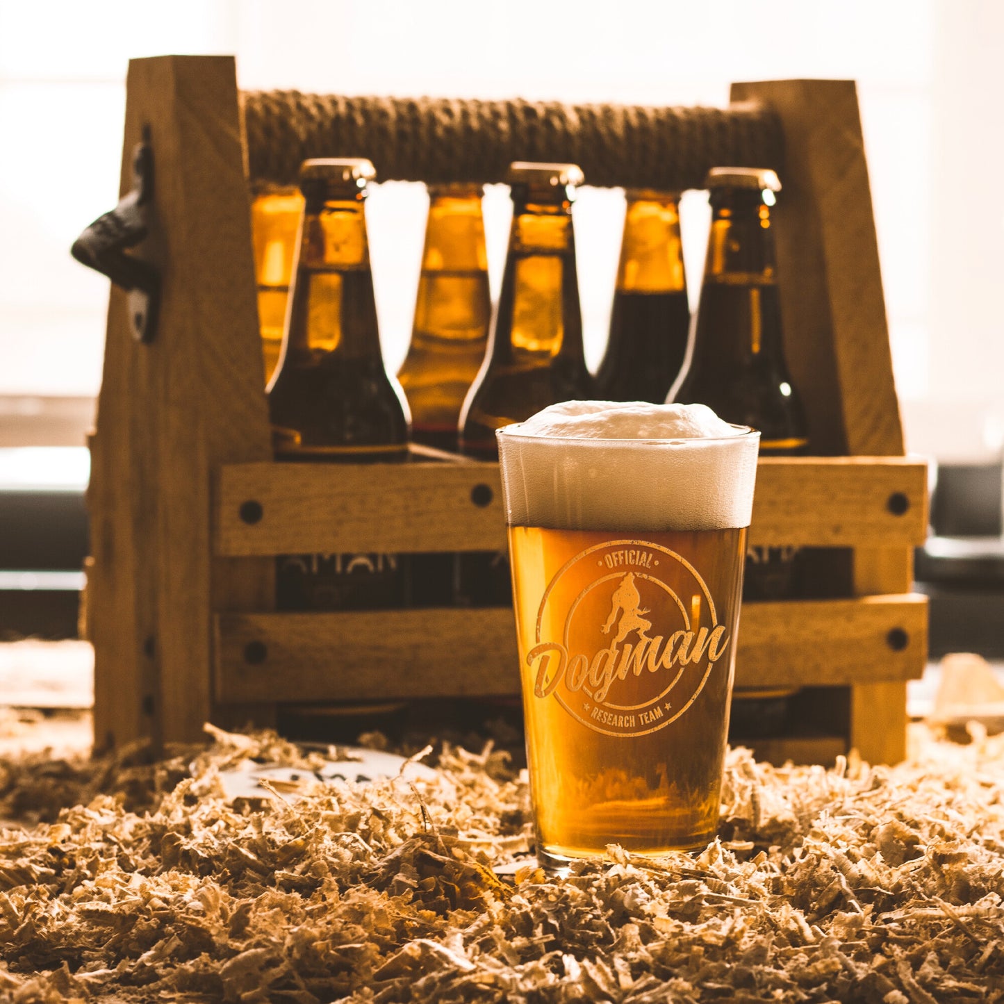 Dogman Research Beer Glass