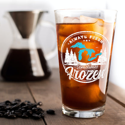 Frozen Lakes Beer Glass