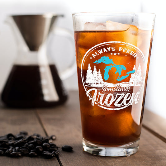 Frozen Lakes Beer Glass