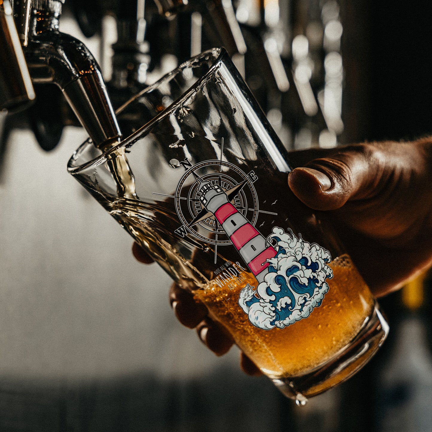 Lighthouse Beer Glass