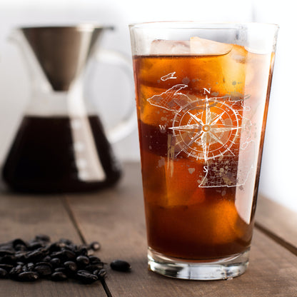 MI Compass Beer Glass