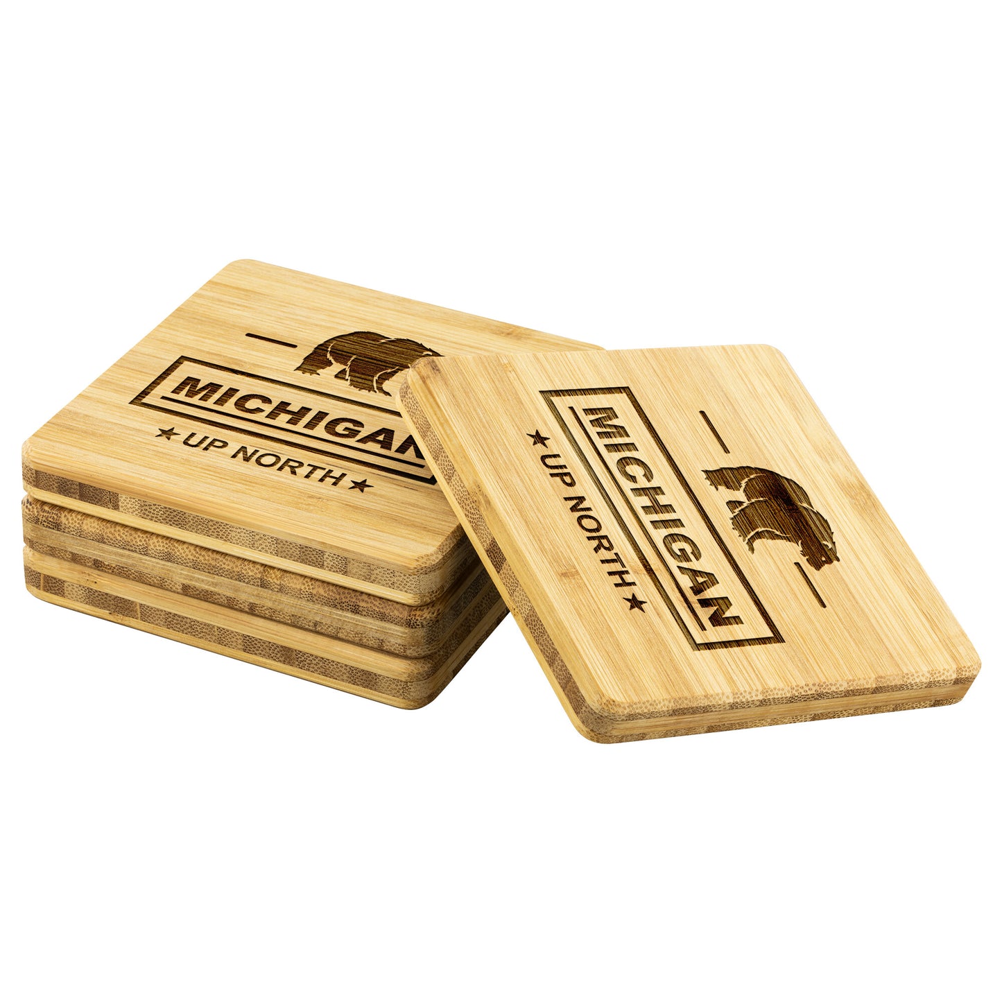 Michigan Black Bear Coaster Set
