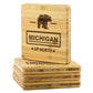 Michigan Black Bear Coaster Set