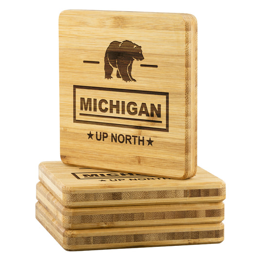 Michigan Black Bear Coaster Set