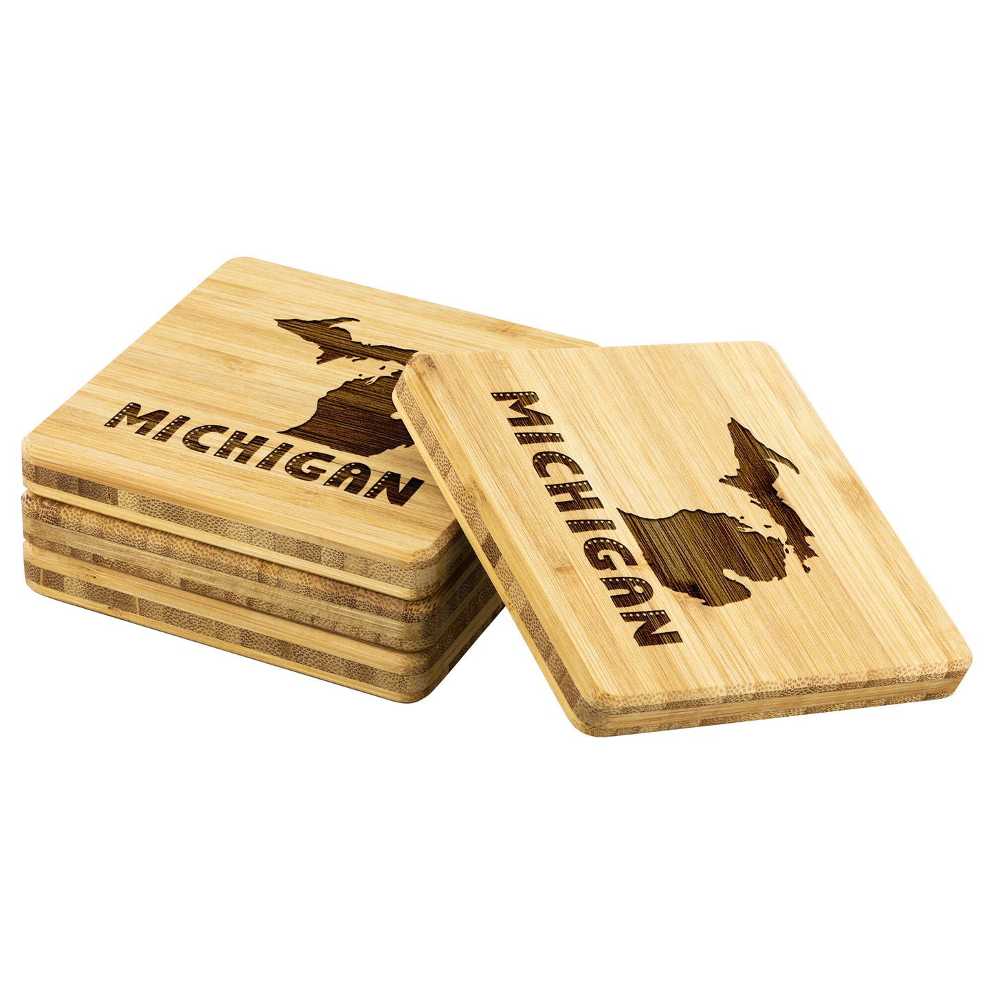 Michigan Patchwork Coaster Set