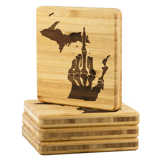 Middle Finger Coaster Set