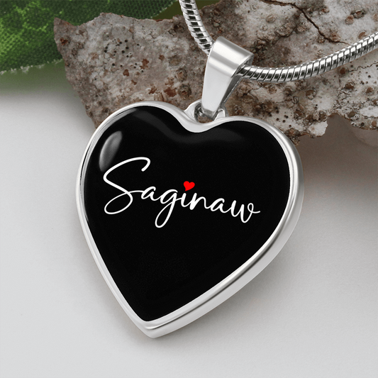 Saginaw Michigan Native Necklace