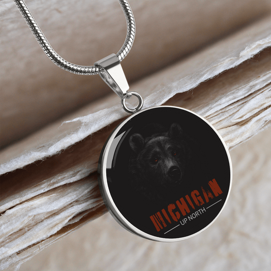 Michigan Black Bear Necklace