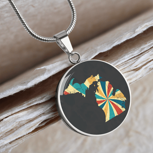 Retro Spiral Necklace