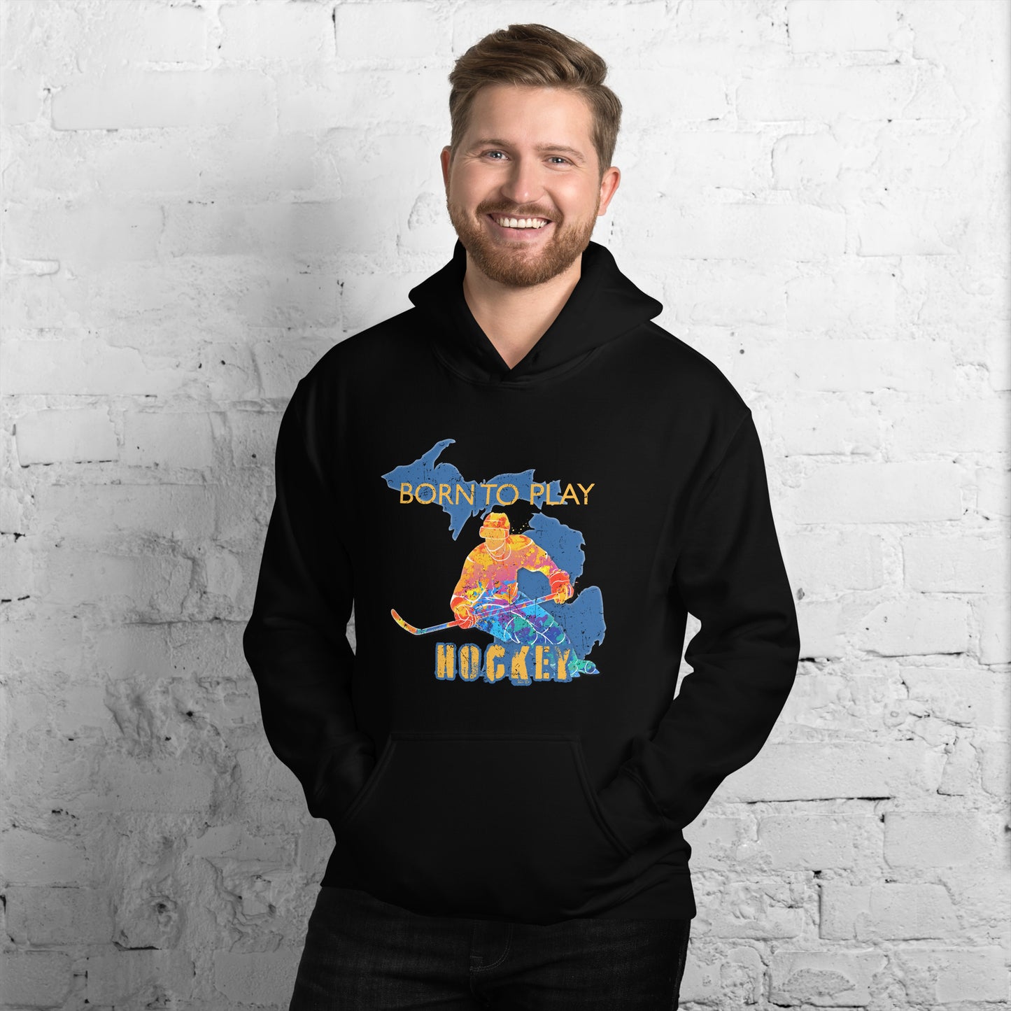 Born to Play Hockey Hoodie