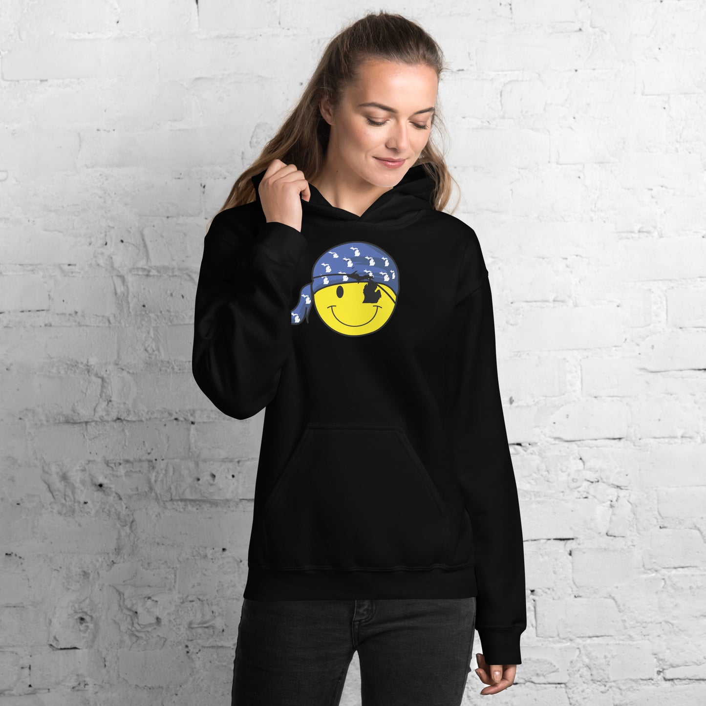 Smile Eye Patch Hoodie