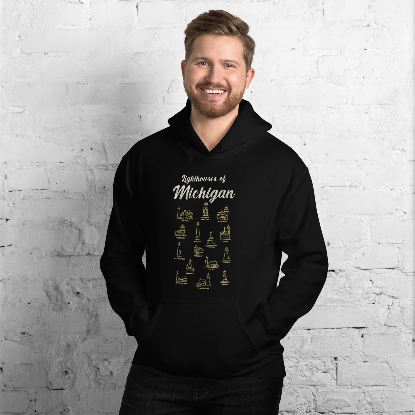 Michigan Lighthouses Hoodie