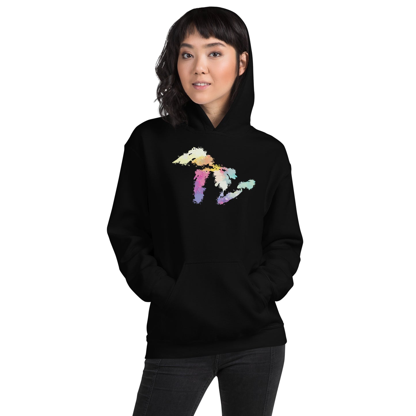 Watercolor Great Lakes Hoodie