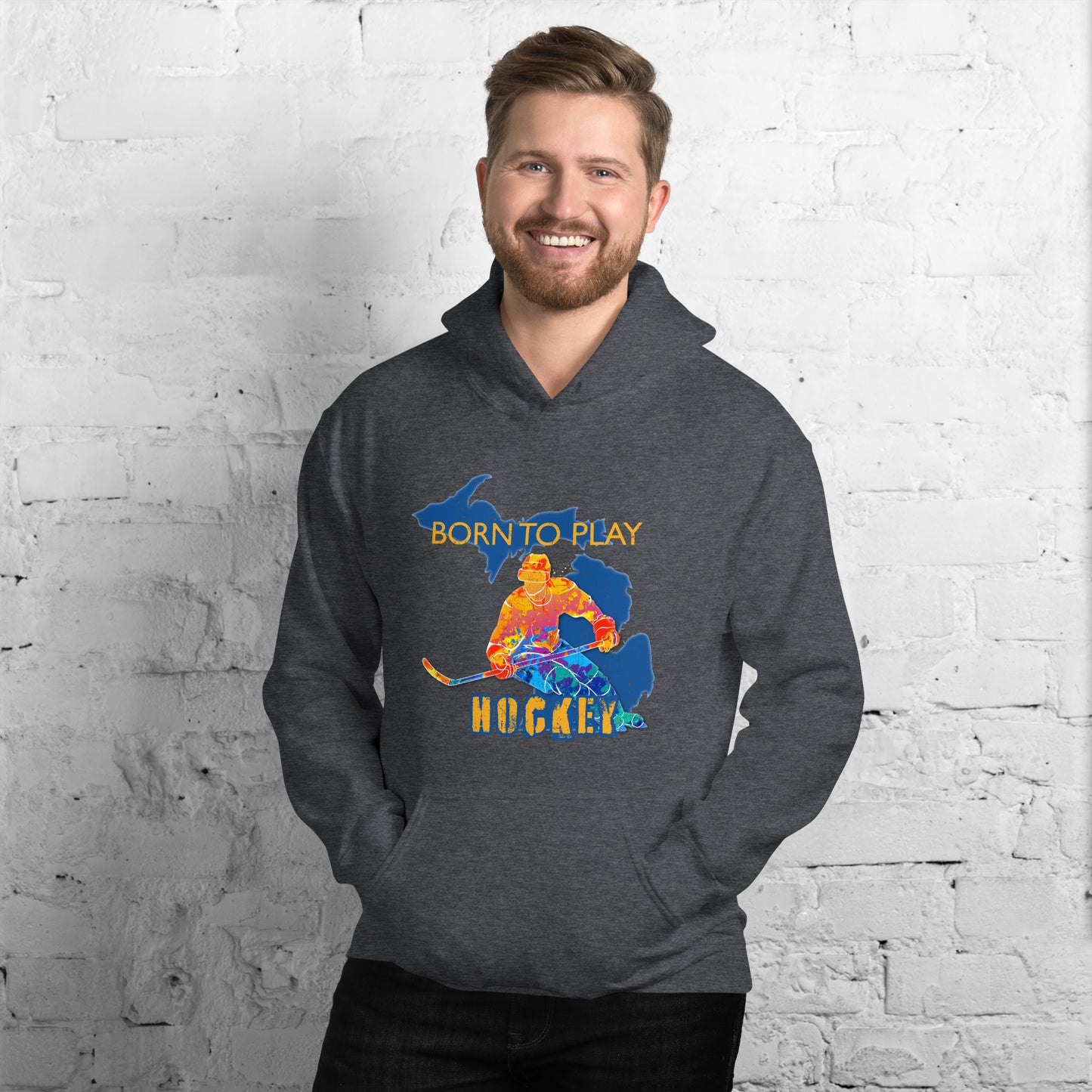 Born to Play Hockey Hoodie