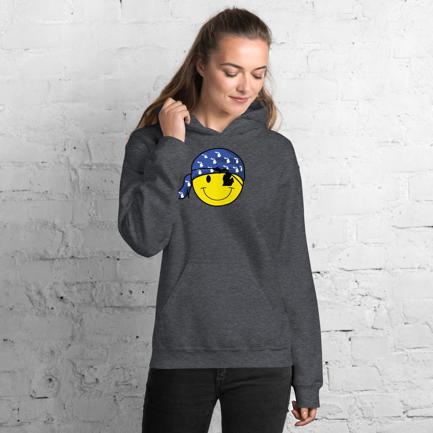 Smile Eye Patch Hoodie