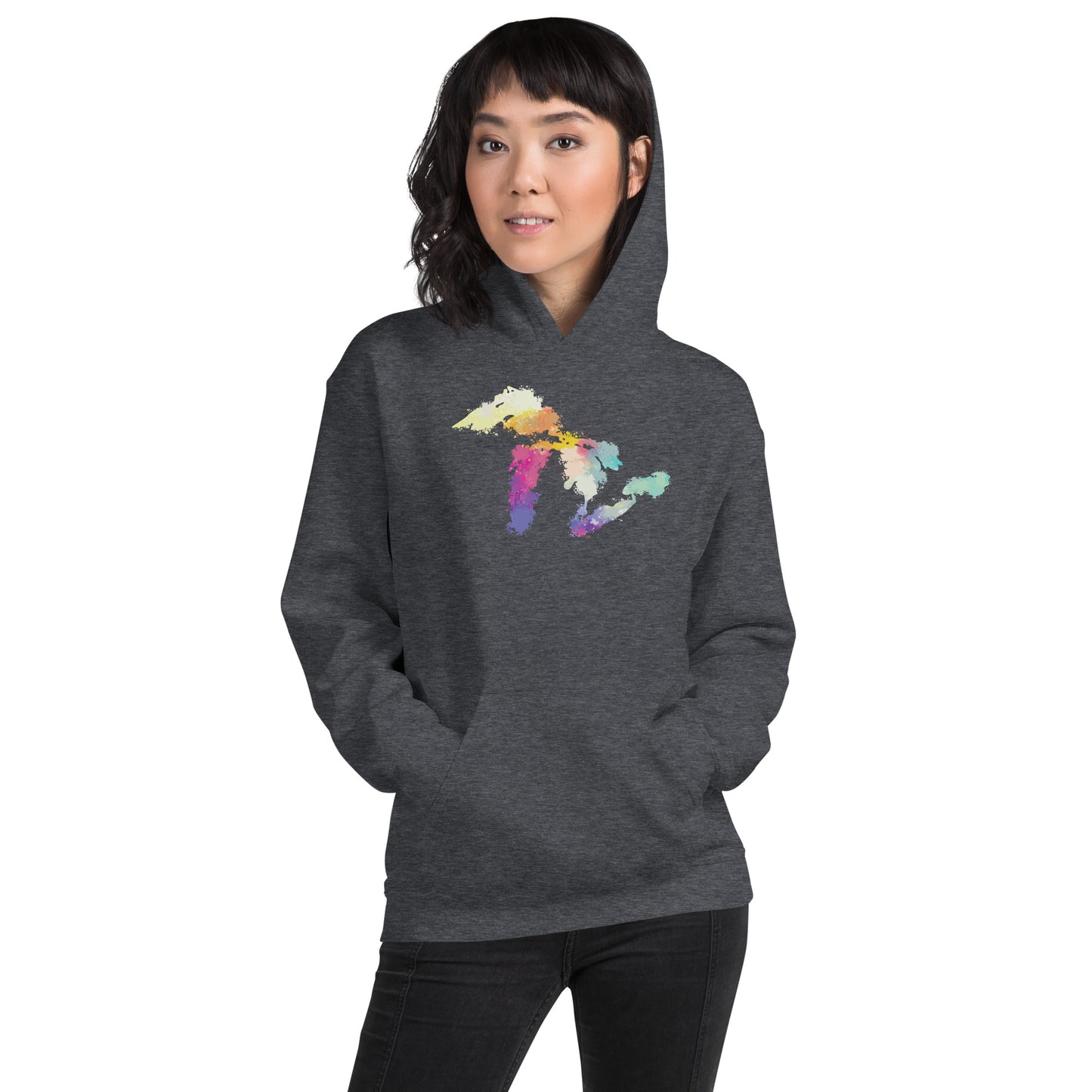 Watercolor Great Lakes Hoodie