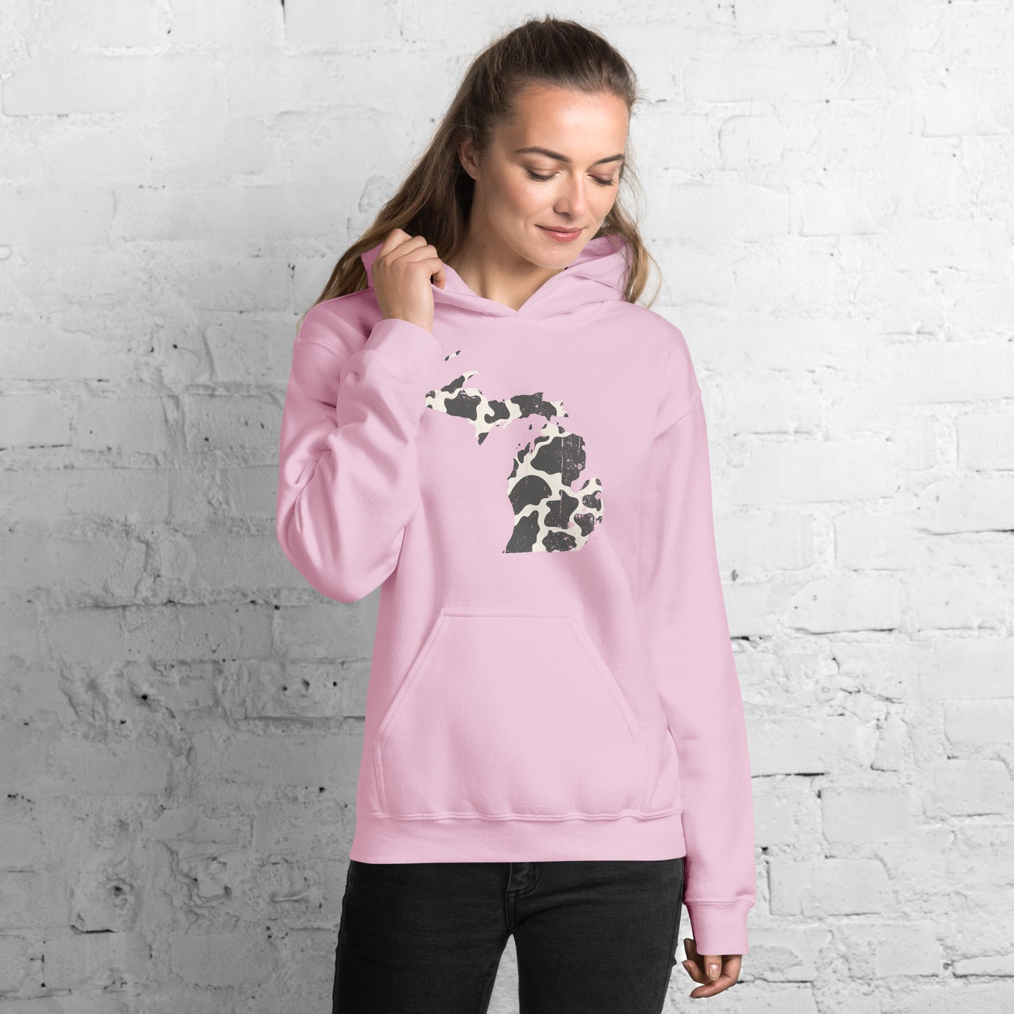 Cow Print Hoodie