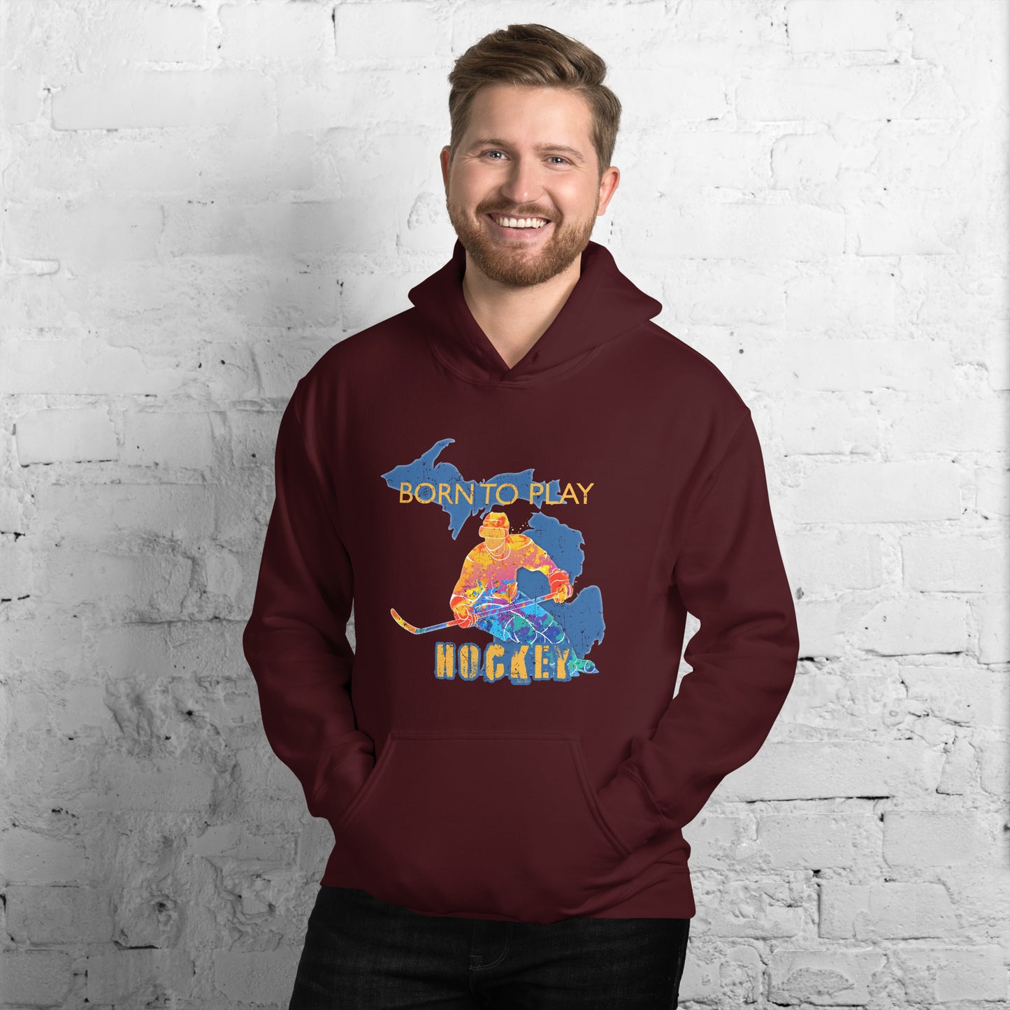 Born to Play Hockey Hoodie