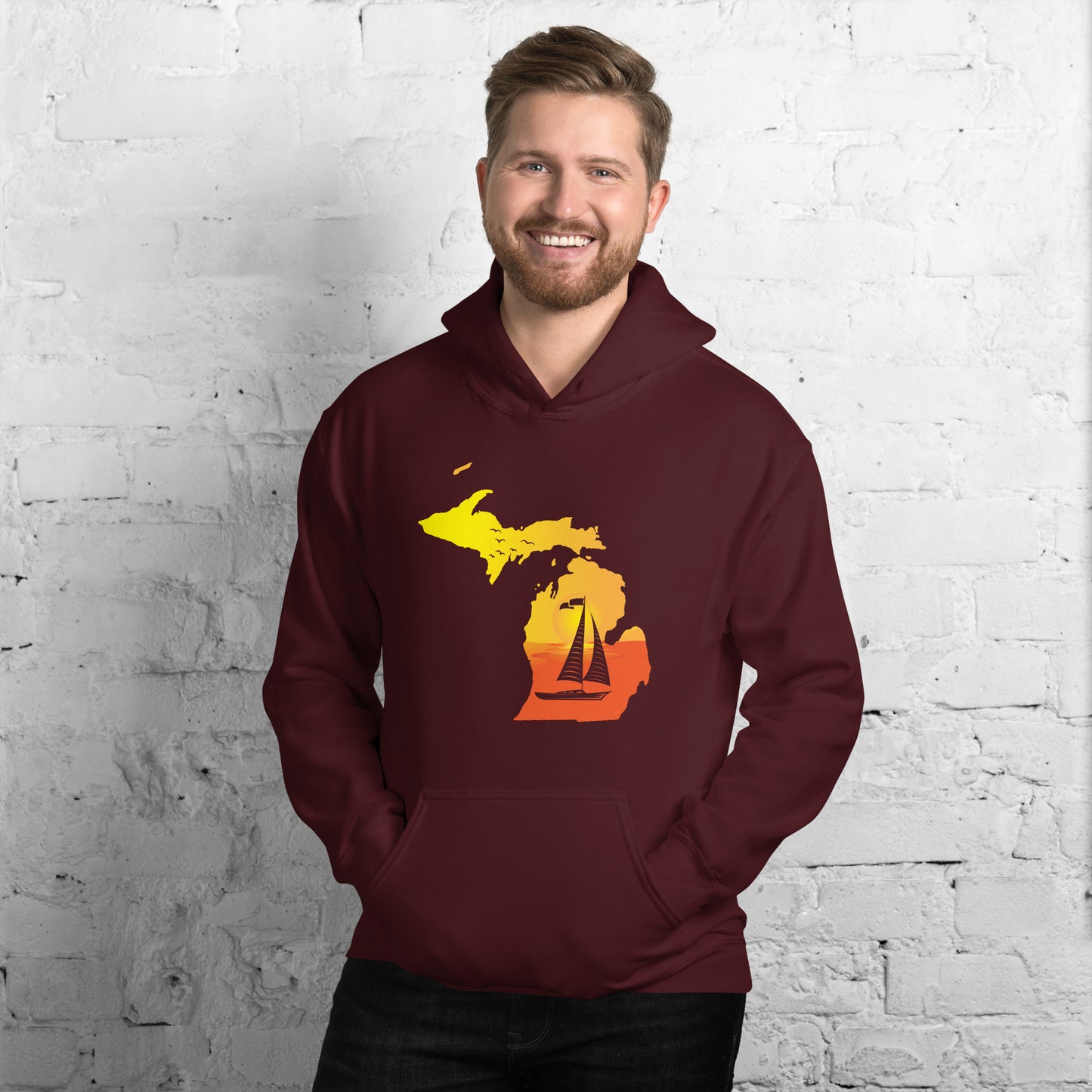 Sunset Sailboat Hoodie