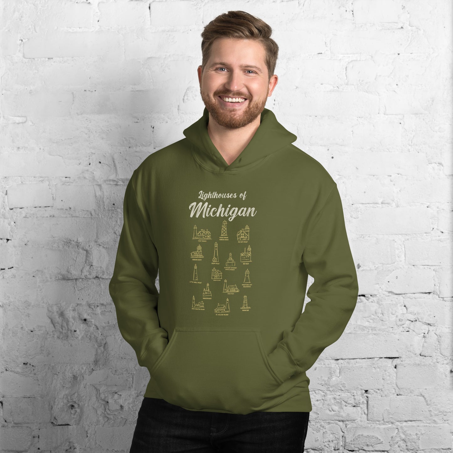 Michigan Lighthouses Hoodie