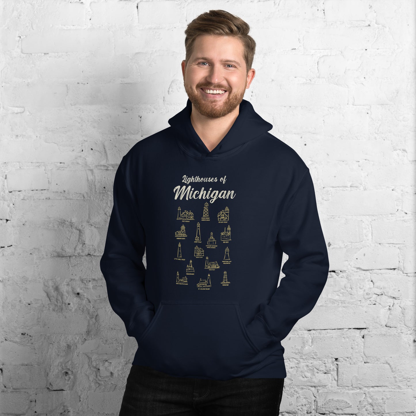 Michigan Lighthouses Hoodie