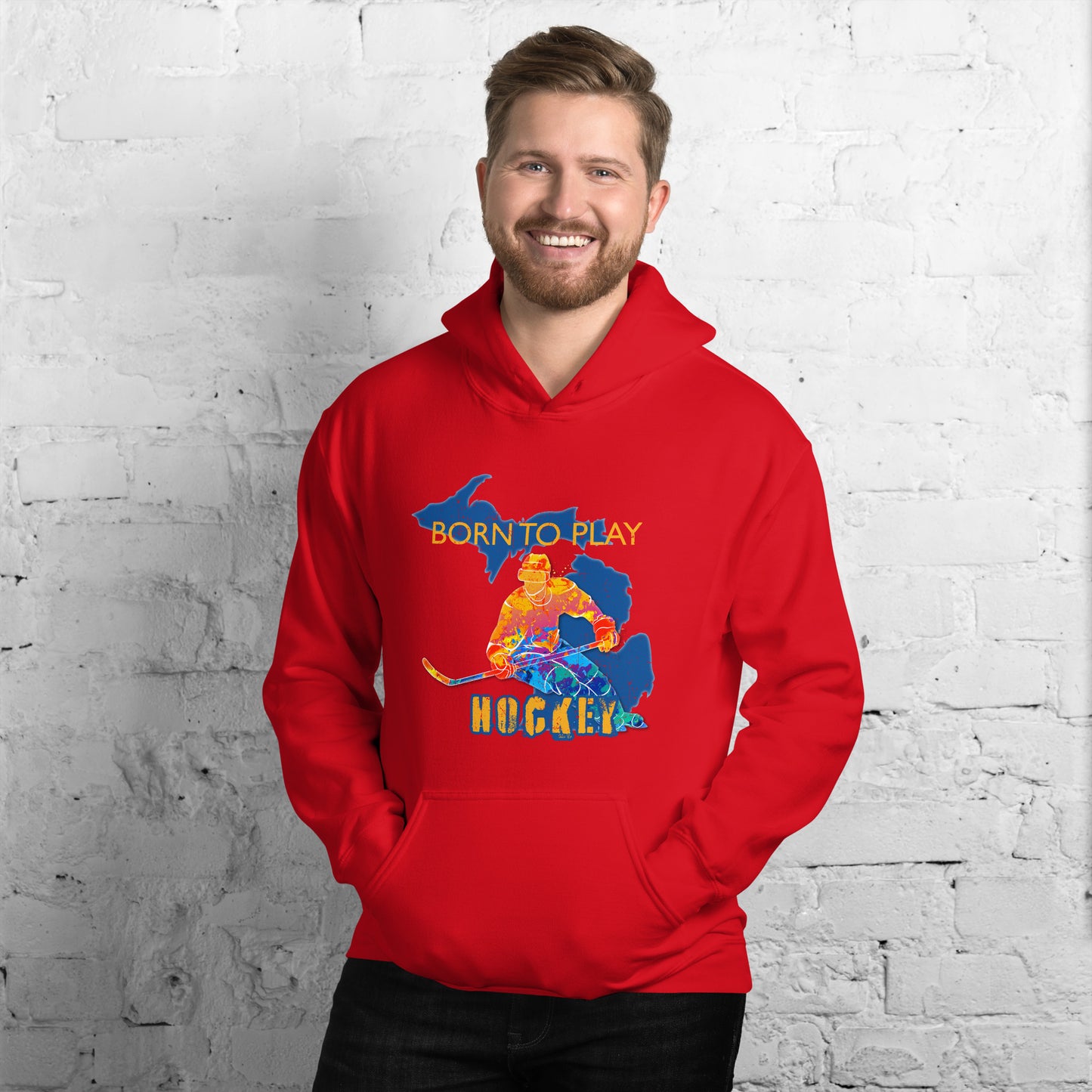 Born to Play Hockey Hoodie