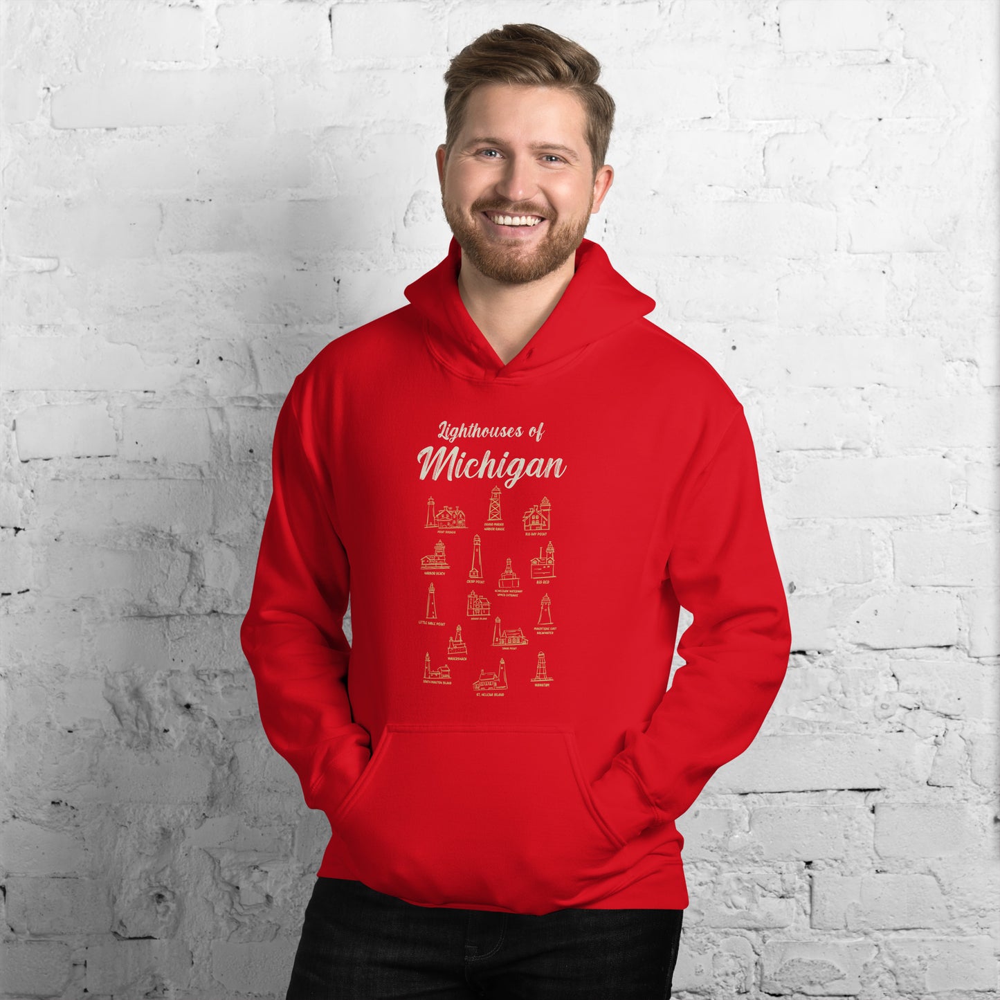 Michigan Lighthouses Hoodie