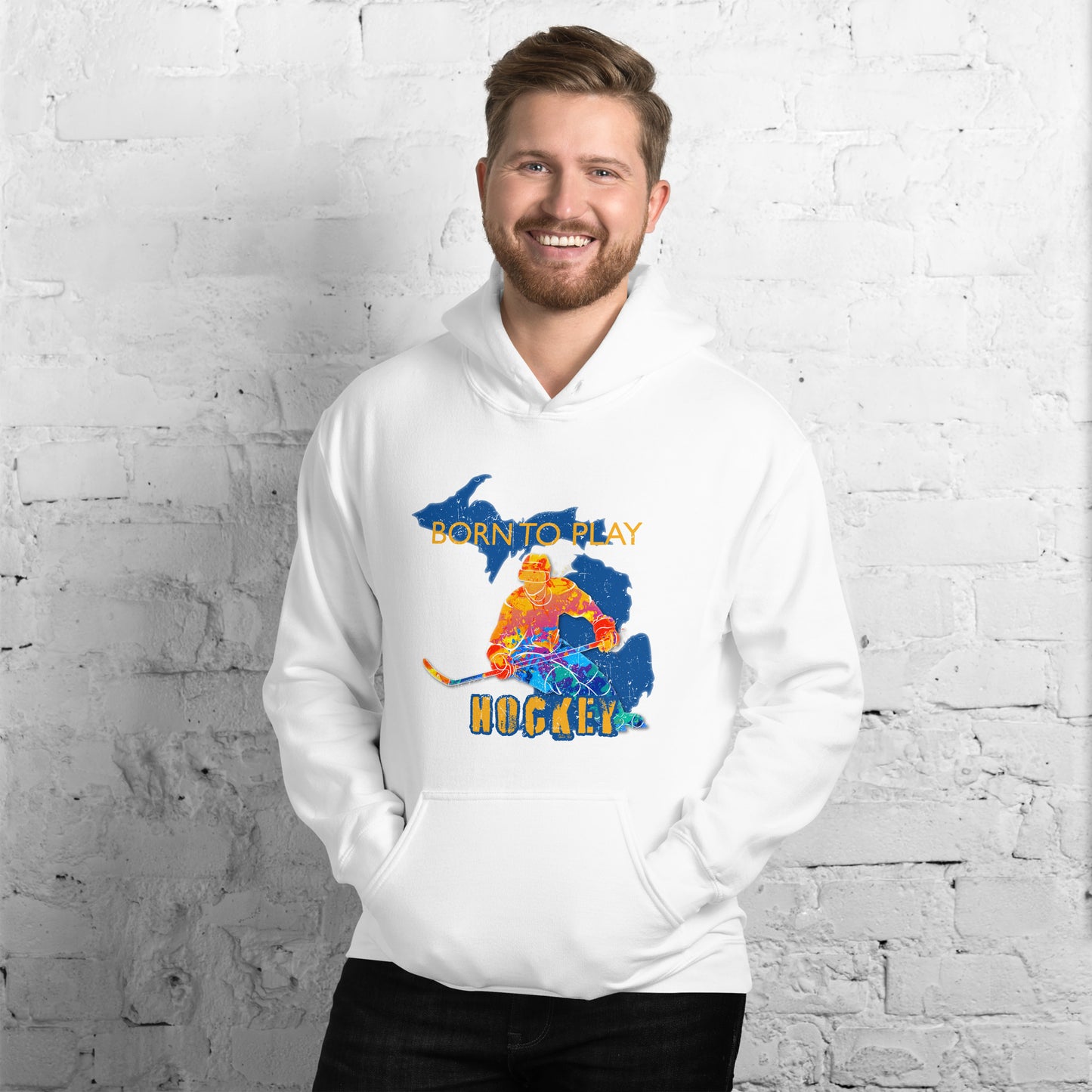 Born to Play Hockey Hoodie