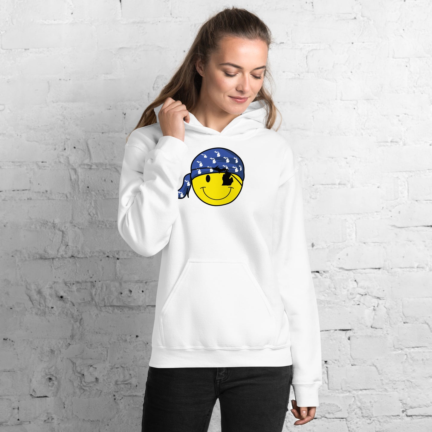 Smile Eye Patch Hoodie