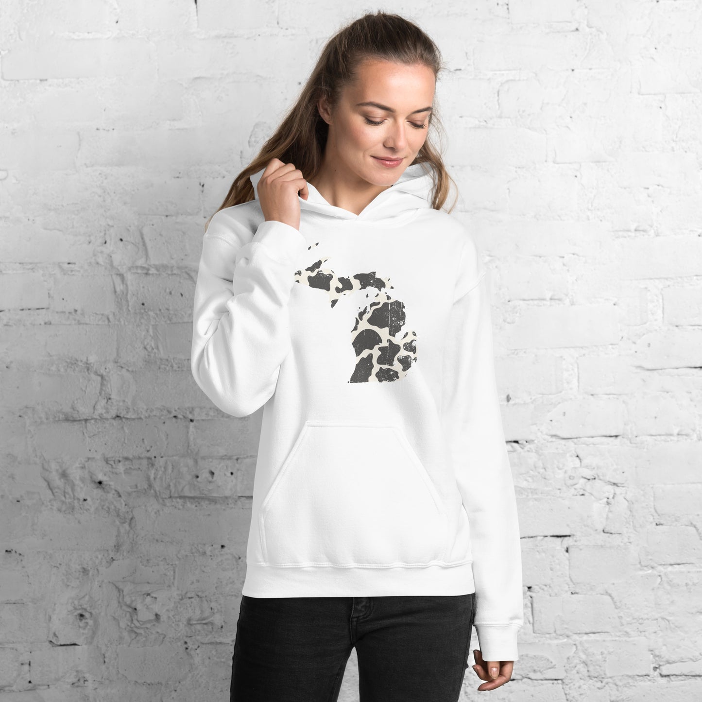 Cow Print Hoodie